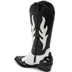 Abby Dame cowboystøvle 9632A - Black