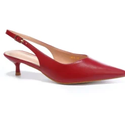 Abigail dame stiletter med slingback M105 - Wine