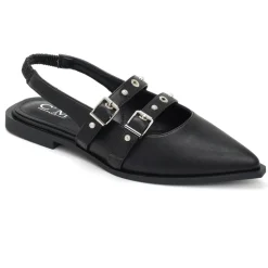 Amelia dame slingback ballerinaer 8316 - Black