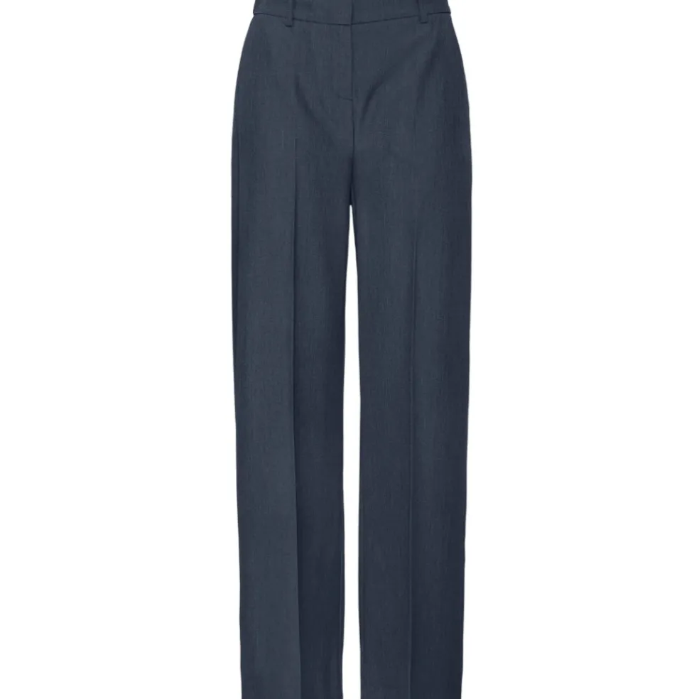 B.YOUNG DAME BUKSER BYDANTA - Navy Blazer MELANGE