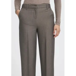 b.young dame bukser BYDANTA - Walnut Melange