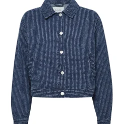 B.YOUNG dame jakke BYKANILLA - Mid Blue Denim