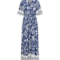 B.YOUNG dame kjole BYJASMINA - Medieval Blue Eth Mix