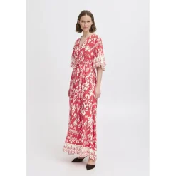 B.YOUNG dame kjole BYJASMINA - Flame Scarlett Eth Mix