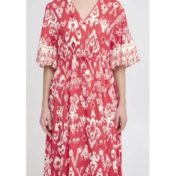 B.YOUNG dame kjole BYJASMINA - Flame Scarlett Eth Mix