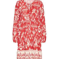 B.YOUNG dame kjole BYJASMINA - Flame Scarlett Eth Mix