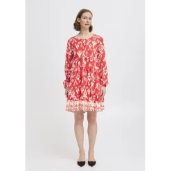 B.YOUNG dame kjole BYJASMINA - Flame Scarlett Eth Mix