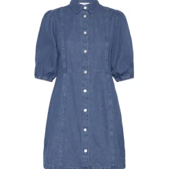 B.YOUNG dame kjole BYKAPUCA - Mid Blue Denim