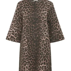 B.YOUNG DAME KJOLE BYKENNA - Denim Leopard Mix