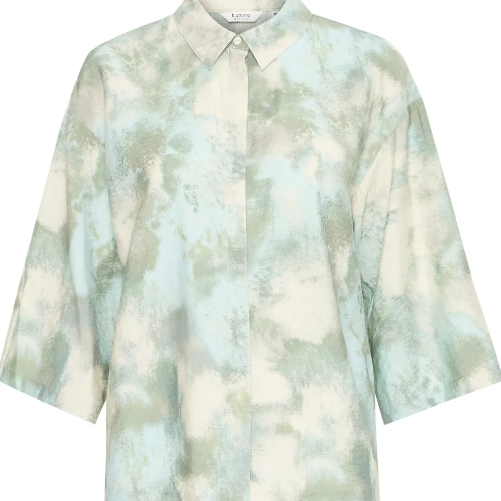 B.YOUNG dame skjorte BYIBINE - Blue Haze Blur