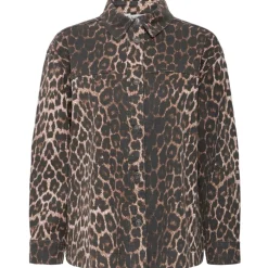 B.YOUNG DAME SKJORTE BYKENNA - Denim Leopard Mix