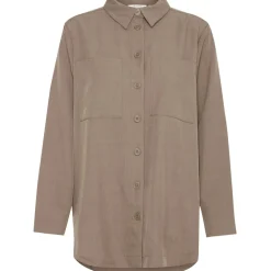 B.YOUNG dame skjorte BYMMIDDE - Walnut Melange
