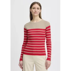 B.YOUNG dame strik BYMMORLA - Humus Mix