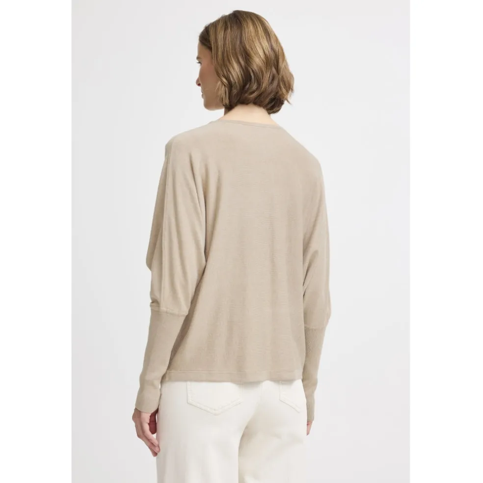 B.YOUNG dame strik BYMMORLA - Humus Melange