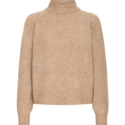 B.YOUNG DAME STRIKTRØJE BYMONNA - Walnut Melange