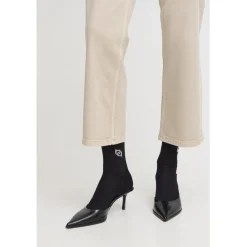 B:YOUNG dame strømper BAWLI - Black Logo Sock