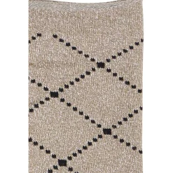 B:YOUNG dame strømper BAWLI - Brown Check Sock