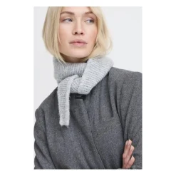 B.Young dame tørklæde BYVALMA - Light Grey Melange