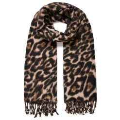 b.young dame tørklæde BYWEOPARD - Black Mix