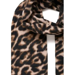 b.young dame tørklæde BYWEOPARD - Black Mix