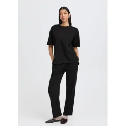 B.YOUNG DAME T-SHIRT BYPUSTI - Meteorite