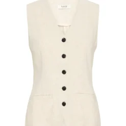 B.YOUNG dame vest BYJOHANNA - Nature Linen