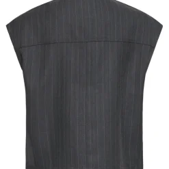 B.Young dame vest BYXDAYO - dark grey pinstripes