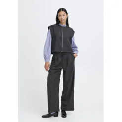 B.Young dame vest BYXDAYO - dark grey pinstripes