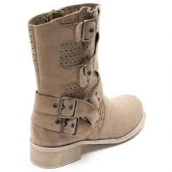 Celine Dame bikerstøvler 9635A - Khaki