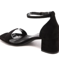 Edera dame stiletter med blokhæl 6894 - Black