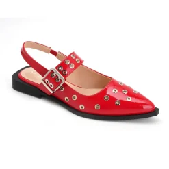 Elyne dame slingback ballerina 8299 - Red