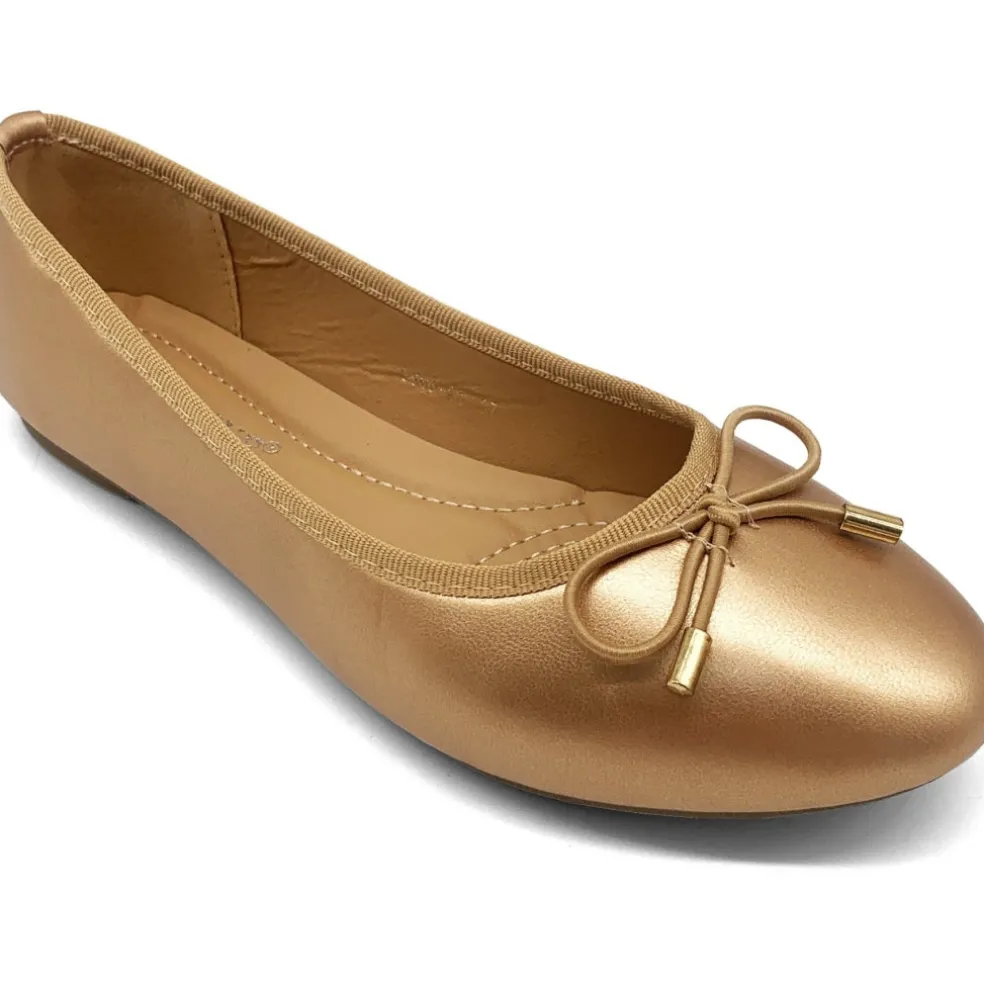 Fiona dame ballerina sko 9988-41 - Champagne