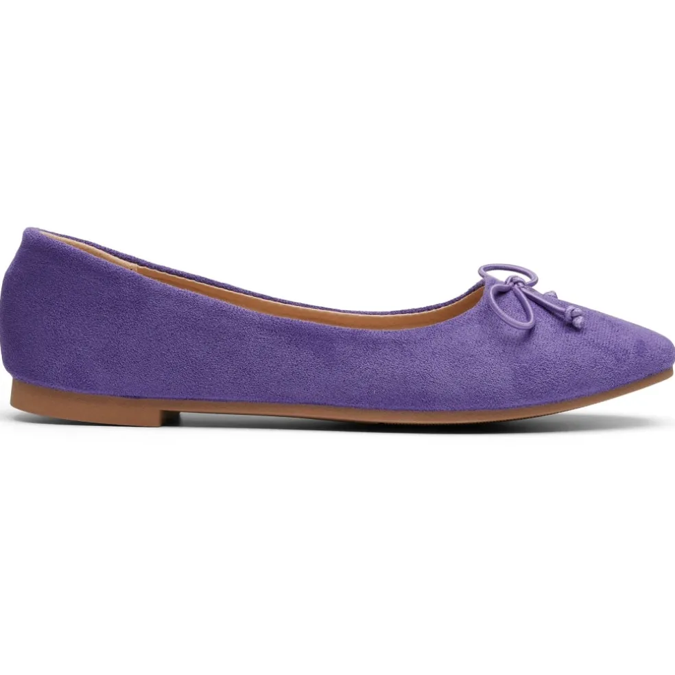 Florence dame ballerina sko DS-1A18 - Purple