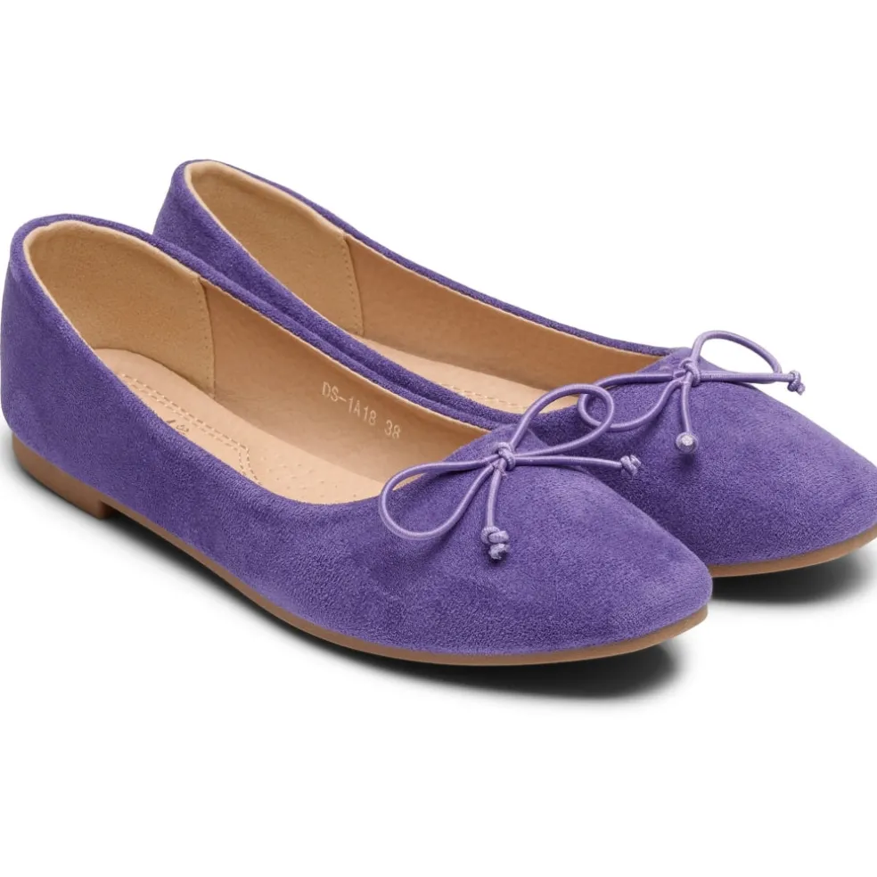 Florence dame ballerina sko DS-1A18 - Purple