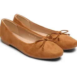 Florence dame ballerina sko DS-1A18 - Camel
