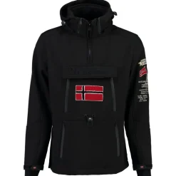 Geographical Norway Herre Anorak Softshell Jakke Tuilding - Black