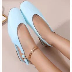 Gitte dame slingback ballerinasko OP16-46PU - Blue