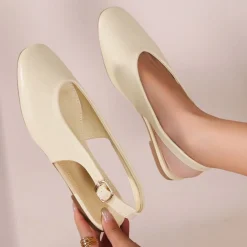 Gitte dame slingback ballerinasko OP16-46PU - Yellow