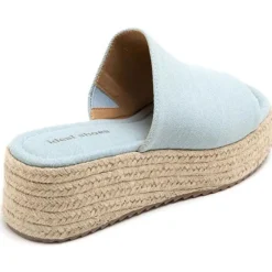 Hailey plateau sandaler 5937 - Jeans