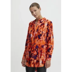 ICHI dame skjorte IHKALOVA - Koi Multi Print