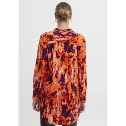 ICHI dame skjorte IHKALOVA - Koi Multi Print