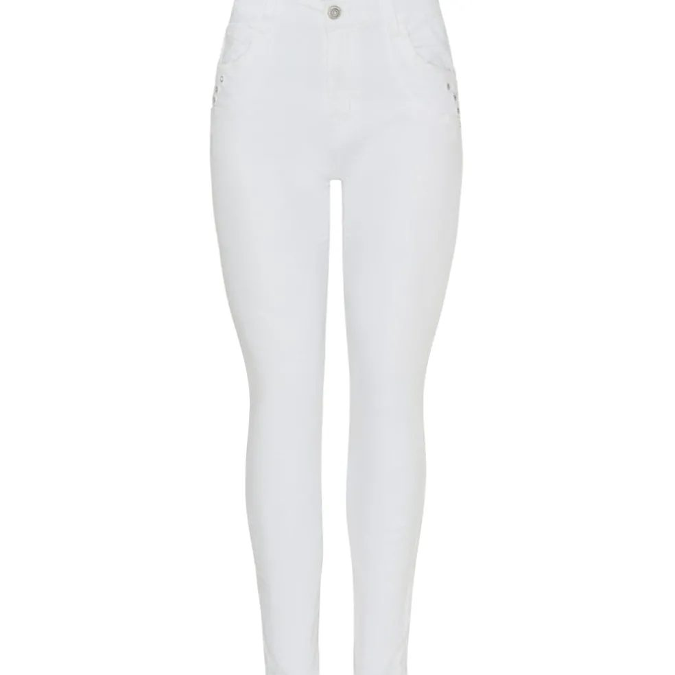 Jewelly dame jeans JW2320-11 - White