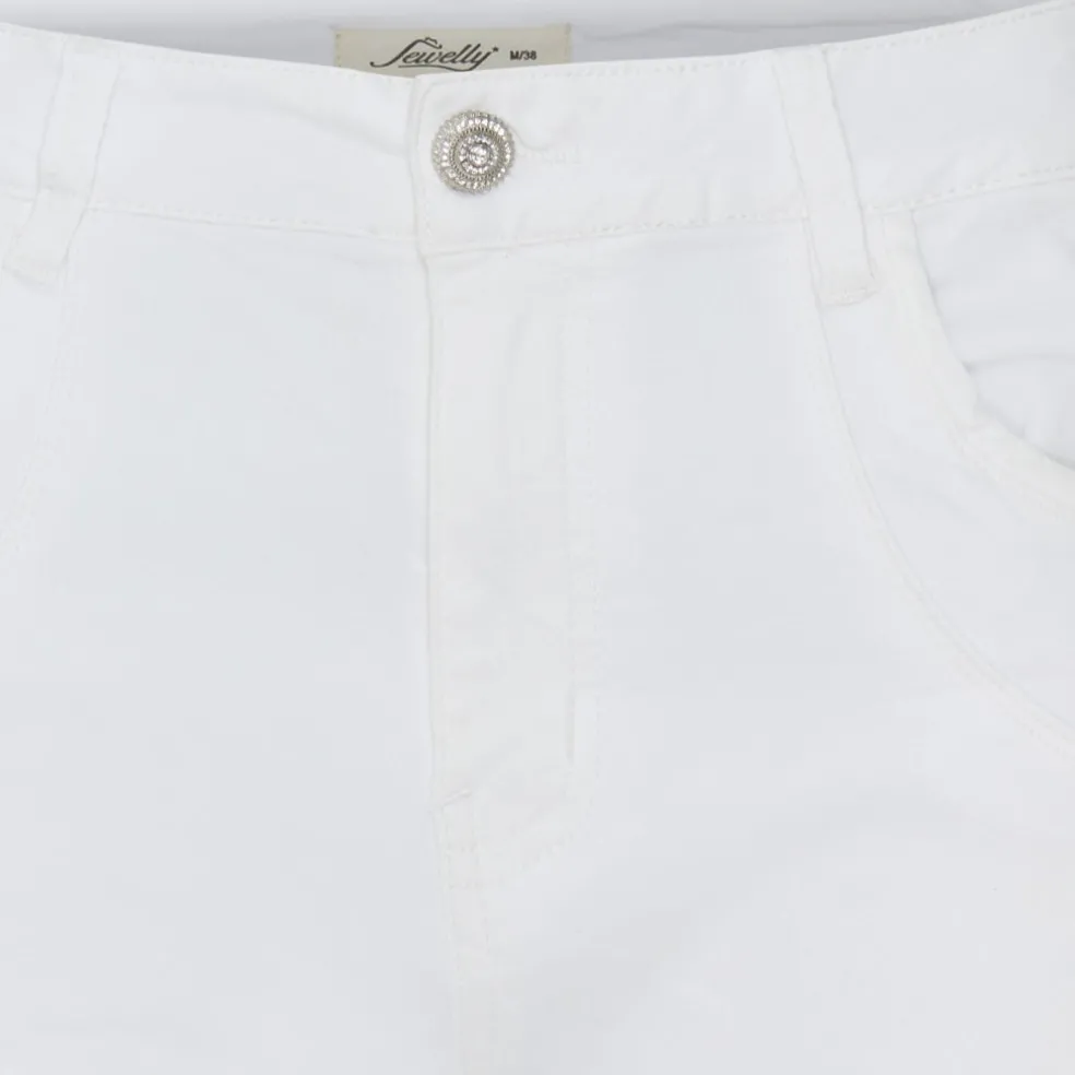 Jewelly dame jeans JW2320-11 - White
