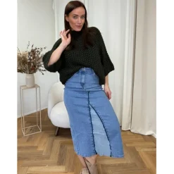 Jewelly dame nederdel JW2580 - Denim