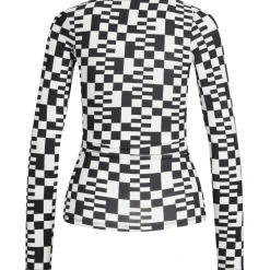 JJXX dame bluse JXGINA - Black BLANC DE BLANC AOP