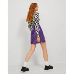 JJXX dame nederdel JXROWE - Purple Pennant Shiny