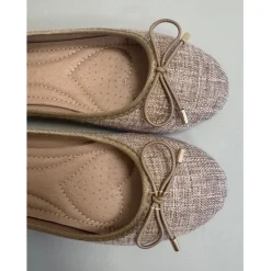 Joanna dame ballerina sko DS-1A22 - Kaki
