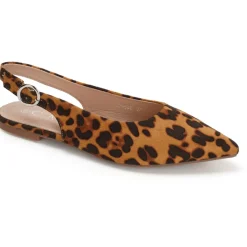 Josette dame slingback ballerina sko 77-585 - Leopard