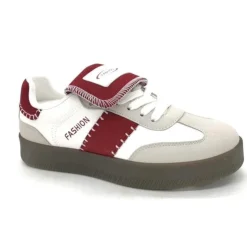 Josianne dame sneakers A-101 - Kaki/Red001#