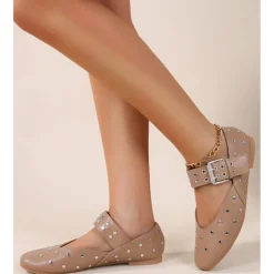 Katinka dame ballerina sko PS888-18 - Kaki